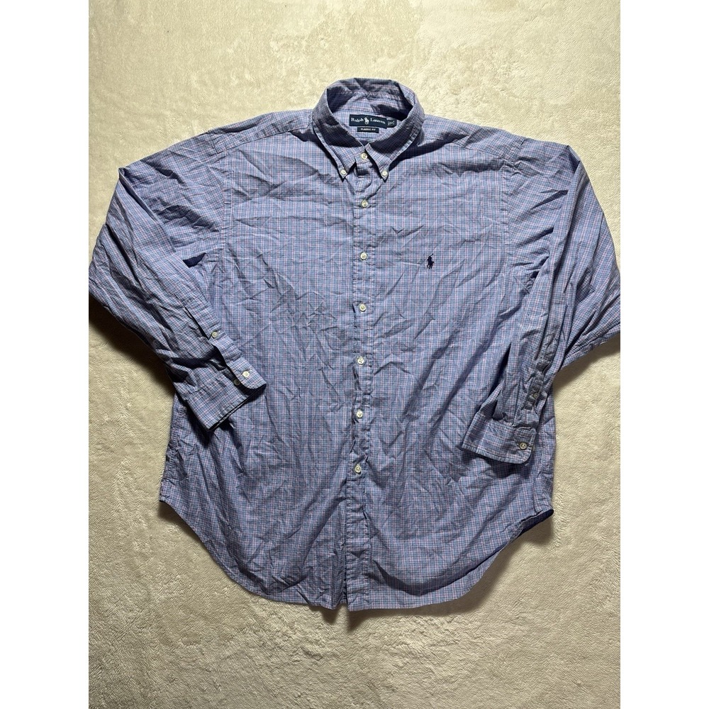 Ralph Lauren Long Sleeve Button Down Dress Shirt Size 18-34/35